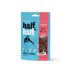 Ласощі HalfHalf м ясні кубики для цуценят, з яловичиною 100 г
