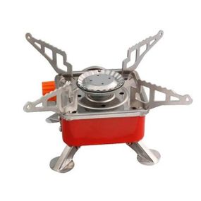 Портативна газова плита з п'єзопідпалом k-202 Червона