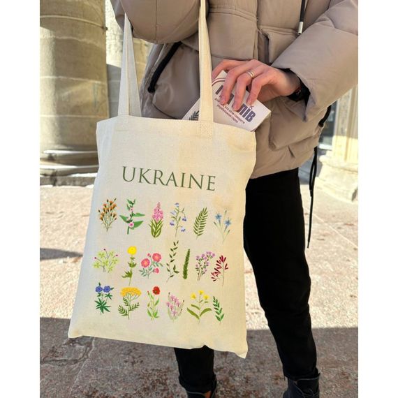 Екошопер BookOpt BK4083 Польові квіти, бежевий | Зображення 8