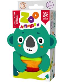 Пластилин лёгкий ZOOлипашки Коала" ZIRKA 140215 (10 разноцветных стиков по 6 г)