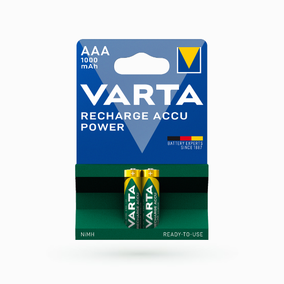 Акумулятор AAA/HR03 NiMh 1000 mAh (бл-2шт) VARTA Professional