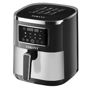 Аэрофритюрка Sokany SK 10052 1700W Аэрогриль безмасляная мультипечь для приготовления без масла 7 л с сенсорным управлением