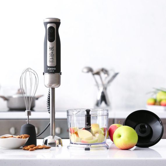 Блендер погружной с насадками Magio MG-644 многофункциональный блендер для измельчения и смешивания | Зображення 7