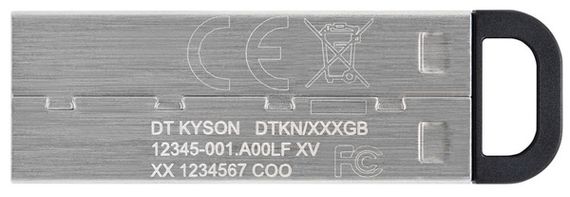 Flash Drives Kingston DataTraveler Kyson 64GB USB 3.2 (DTKN/64GB) Silver/Black | Зображення 4