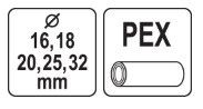 Калібратор труб PEX-AL-PEX розгортка 16-32 мм YATO YT-22378 | Зображення 3