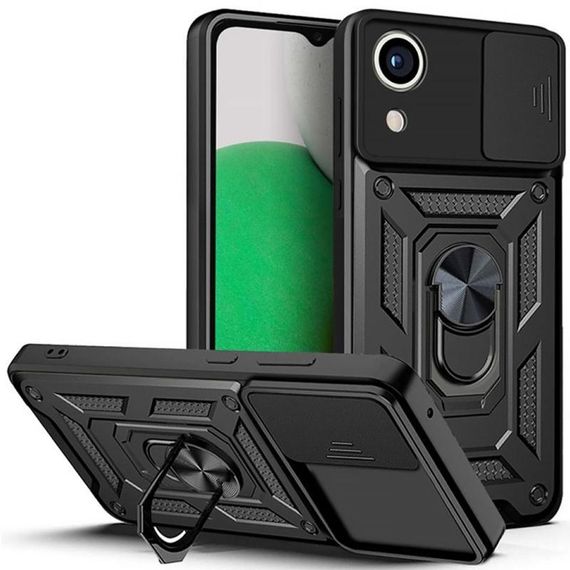 Чохол Ummi Camshield Serge Ring для Samsung Galaxy A03 Core Чорний