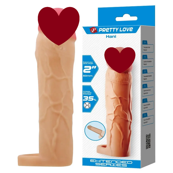 Насадка презерватив Pretty Love - Hani 2"( 50 mm) Extended Series, BI-026255 sexstyle