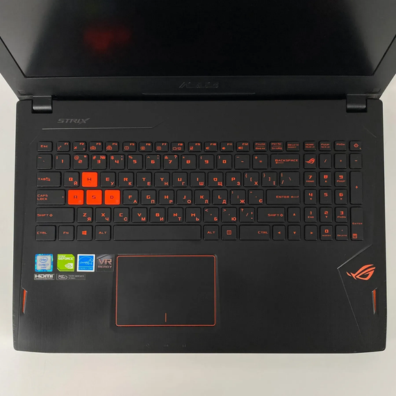 Игровой ноутбук Б-класс Asus ROG Strix GL502SV / 15.6" (1920x1080) IPS / Intel Core i7-6700HQ (4 (8) ядра по 2.6 - 3.5 GHz) / 16 GB DDR4 / 500 GB SSD / nVidia GeForce GTX 1070, 8 GB GDDR5, 256-bit / WebCam / HDMI б/у + Подарок Беспроводная мышь / USB | Зображення 3