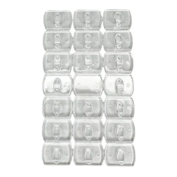 Набір гачків, що самоклеяться 1,3х1,8 см для гірлянд і декору, не залишають слідів  (20шт) | Зображення 1