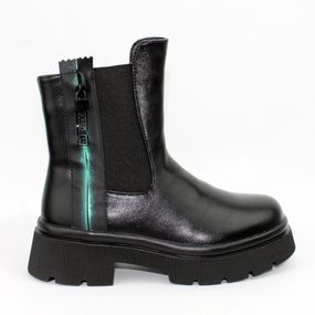 Черевики зимові шкіряні 587146 Чорні 32 33 34 35 36 37