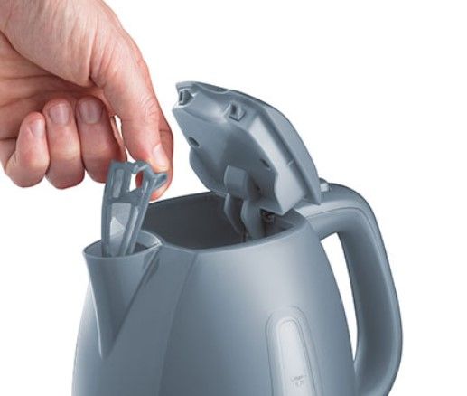 Чайник Russell Hobbs 21274-70 Textures Grey, 2400 Вт, 1,7 л, откидная крышка, серый (21274-70) | Зображення 2