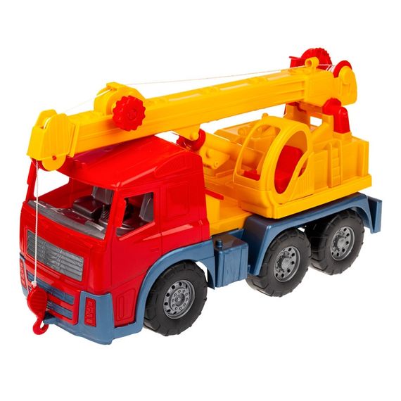 Игрушечная машинка Кран 0572 с выдвижной стрелой  Красный