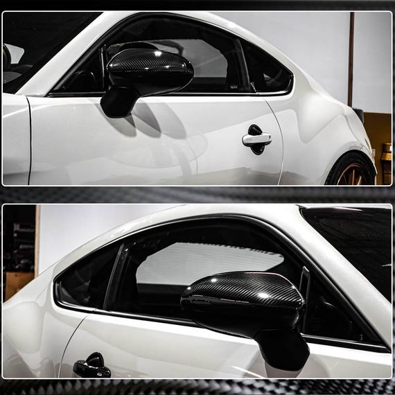 Накладки на дзеркала (Карбон) для Subaru BRZ 2021- рр | Зображення 2