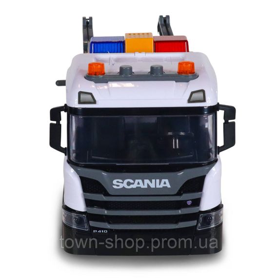 Игровой набор серии Mid Truck – Эвакуатор Scania с машиной полиции (свет, звук) | Зображення 1