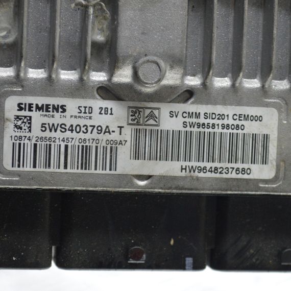 Блок управління двигуном Peugeot 407, 607 2.7 HDI комп'ютер Пежо 5WS40379A-T SW9658198080 9648237680 | Зображення 3