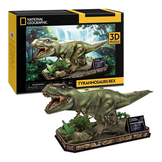 Пазл Cubic Fun 3D National Geographic Dino Тиранозавр Рекс (DS1051h) | Зображення 5