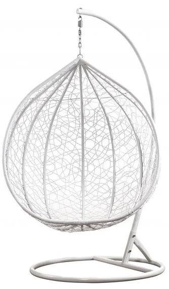 Підвісне крісло-гойдалка кокон Bonro Бонро 329XL (біло-сіре) (46000014) | Зображення 4