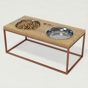 Миски на подставке для больших собак Hollky Base XL20 (2 × 1,8 л) BXL20-522620-GLNT