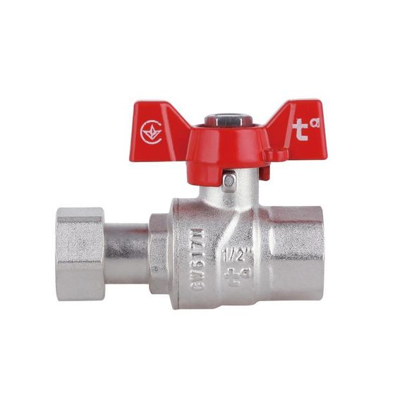 Кран кульовий з накидною гайкою Thermo Alliance Forte 1/2"х ВР для води прямий SF260W15 | Зображення 3