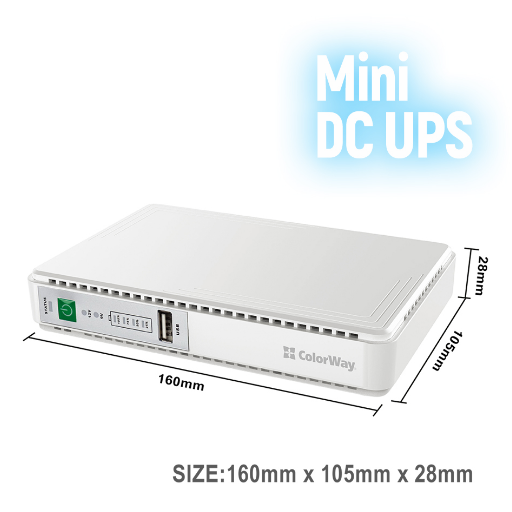 Джерело безперебійного живлення для роутера 8800mAh 21W DC:5V/9V/12V/24V ColorWay | Зображення 4