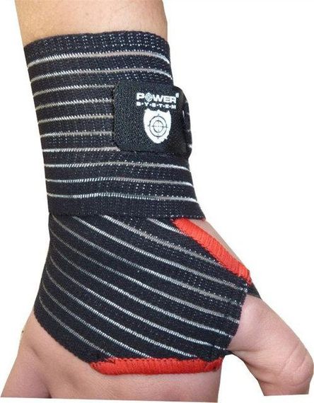 Кистьові бинти Power System PS-6000 Elastic Wrist Support Black/Red | Зображення 2
