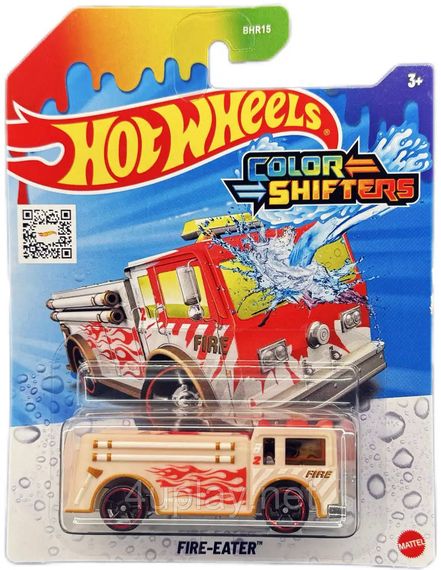 Hot Wheels Color Shifters Fire-Eater Пожарная машинка Хот Вилс, меняющая цвет | Зображення 1