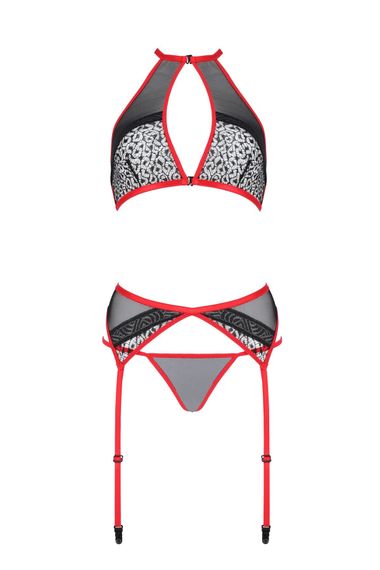 Комплект Passion SATARA SET Чорно-червоний 2XL/3XL | Зображення 2