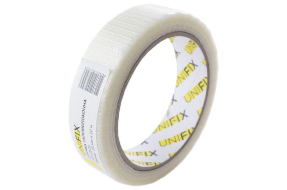 Лента клейкая стекловолоконная 25мм*20м UNIFIX | Зображення 3
