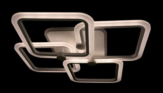 Люстра світлодіодна стельова LED світильник для квартири на стелю лед з пультом 25755 Білий 10х56х65 см. | Зображення 4