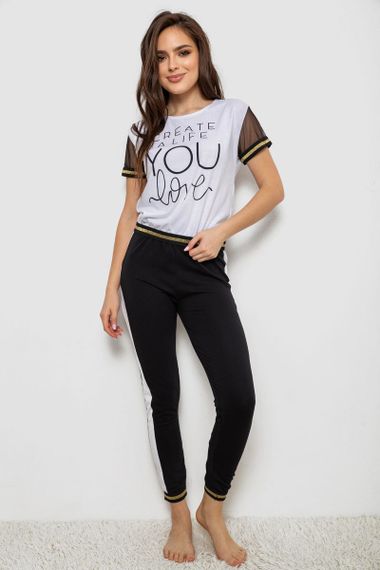 Пижама женская  -уценка, цвет белый, 243R1488-002-U-2