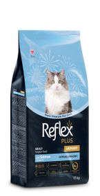 Сухий корм із лососем для профілактики СКХ у котів Reflex Plus Urinary Salmon, 15 кг