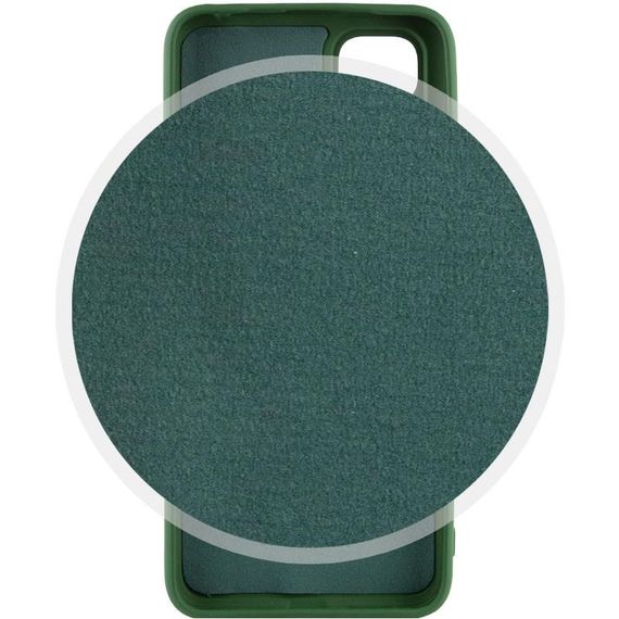 Чохол TPU GETMAN Liquid Silk Full Camera для Xiaomi Redmi Note 11 (Global) / Note 11S Зелений / Dark green | Зображення 2
