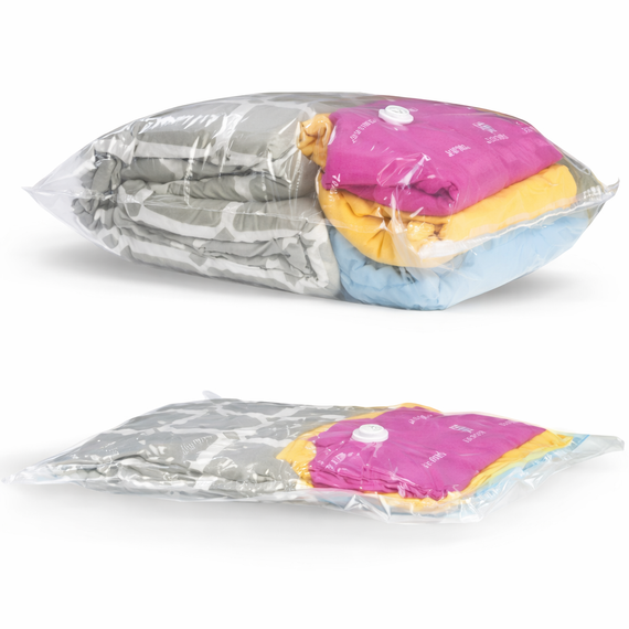 Вакуумный пакет Vacuum Bag для хранения одежды 80x100 см Прозрачные | Зображення 2