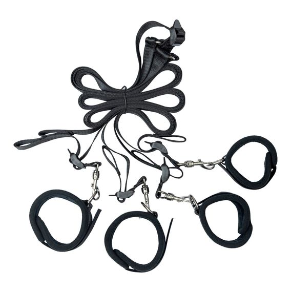 Растяжка на кровать Punishment 5-Piece Bed Restraint Kit Черный One Size