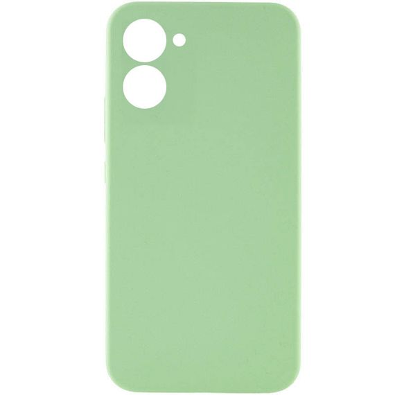 Чохол Silicone Cover Lakshmi Full Camera (AAA) для Realme C33 М'ятний / Mint