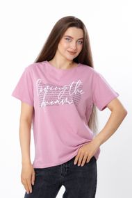 Футболка жіноча (оверсайз) Носи своє 42 Пудровий (p-6468-200838)