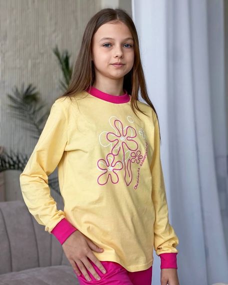 Піжама для дівчинки (підліткова) Носи своє 134 Жовтий (p-12059-133797) | Зображення 7