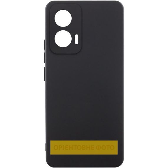 Чохол Silicone Cover Lakshmi Full Camera (AAA) для Motorola Moto G85 Чорний / Black