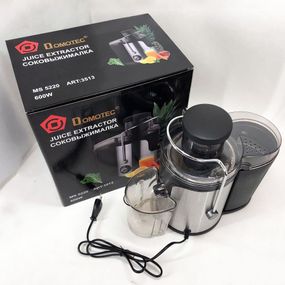 Электрическая соковыжималка Domotec MS-5220/3513 2 скорости VS-206 отжима 600W