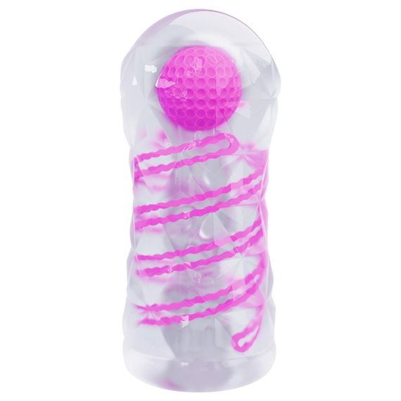 Прозорий мастурбатор вагіна PRETTY LOVE - Transparent masturbator,TPR pink Sex Aura | Зображення 5