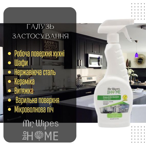 Засіб для видалення жиру на кухні Farmasi Mr. Wipes 500 мл | Зображення 1