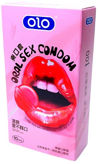 Презервативи ультра тонкі OLO зі смаком полуниці та гіалуроновою кислотою (ціна за 10 шт. в упаковці) sexstyle | Зображення 1