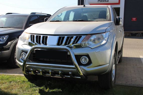 Кенгурятник WT003 (нерж) для Mitsubishi L200 2015-2024 гг | Зображення 5