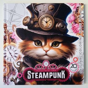 Розмальовка антистрес  Steampunk 160Х160 см, 24 аркуші, тверда обкладинка