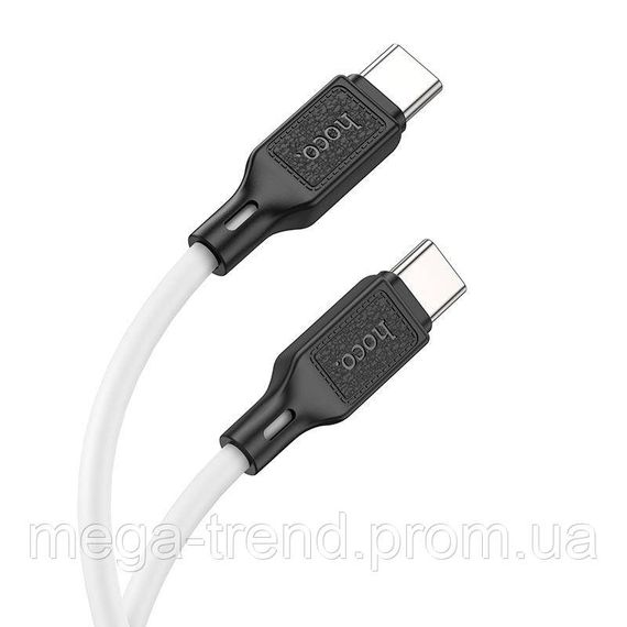 Кабель Hoco Type-C to Type-C Cool silicone charging data cable X90 |1m, 60W, 3A| | Зображення 8