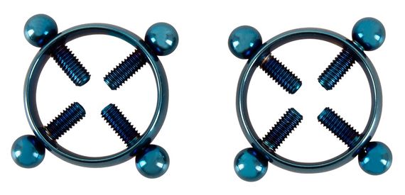Затискачі для сосків - Bad Kitty Nipple Jewellery Blue | Зображення 1