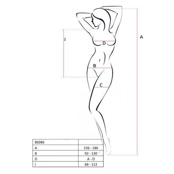 Бодістокінг з доступом та вирізом на спинці Passion BS086, Червоний, День закоханих, One Size, ONE SIZE | Зображення 2