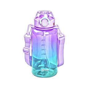 Бутылка для воды 1 л бутылочка с мундштуком сиреневая HP-14-31V