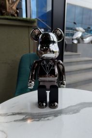Статуєтка Bearbrick дизайнерська статуетка ведмідь Беарбрік 28 см mb035 чорна