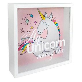 Копилка деревянная для денег My unicorn money box 22x22x5 см (KOP_18D004)